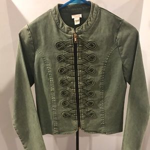 MONSOON BRAND GREEN DENIM BAND JACKET